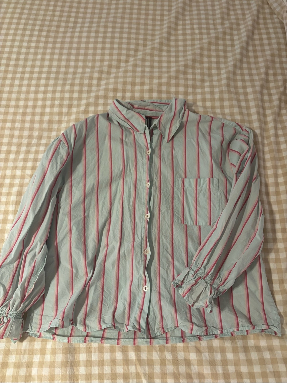 Anthropologie Striped Button Up